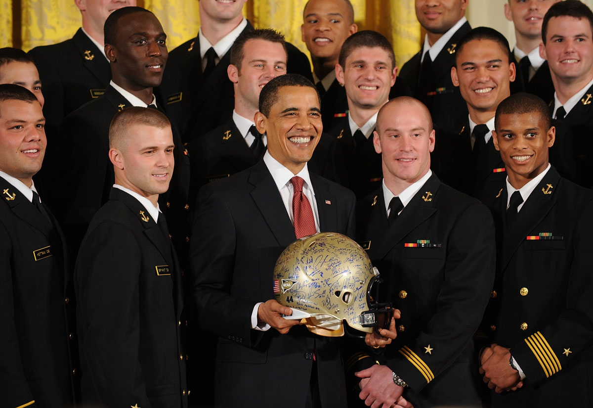 Navy Football is Awarded the Commander in Chief Trophy